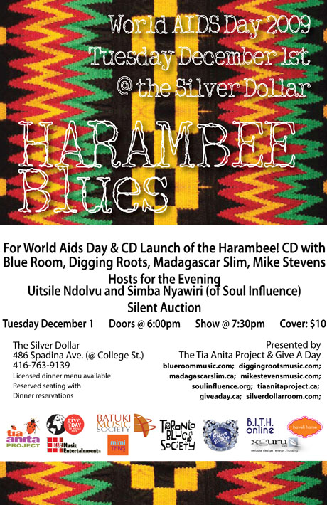 Harambee Blues December 1 2009 (World AIDS Day) @ The Silver Dollar Tavern Toronto