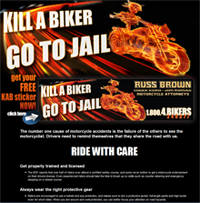 russ brown motorcycle attorneys. kill a biker go to jail