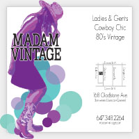 madam vintage. madamvintage.ca. cowboy chic. 