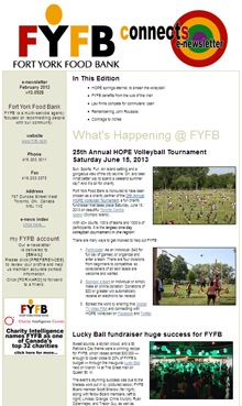FYFB. Fort York Food Bank
